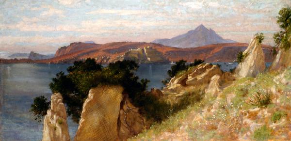 Edith Corbet Cicero's Villa and the Bay of Baiae Spain oil painting art